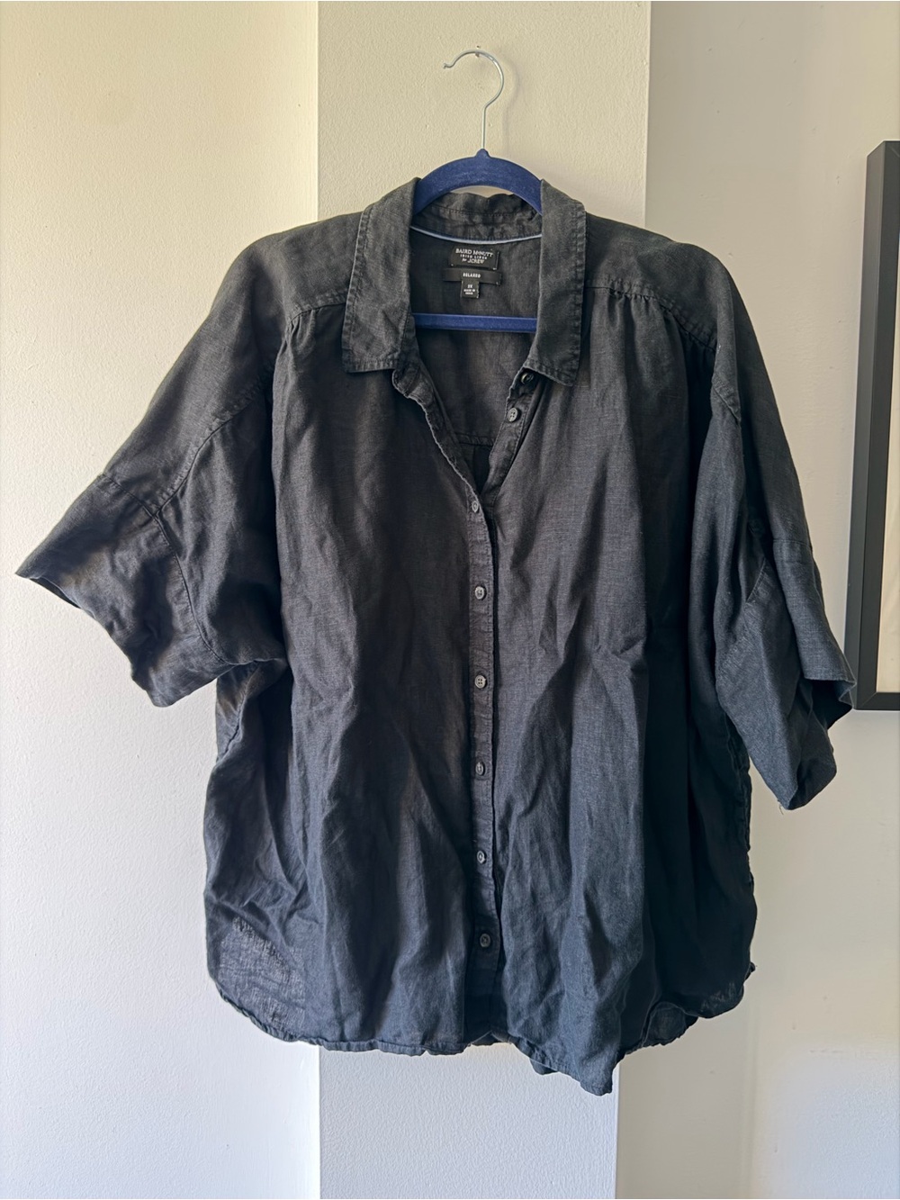 J. Crew Short Sleeve Baird McNutt Irish Linen Shirt